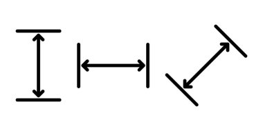 Alan simgesi basit tasarım seti 