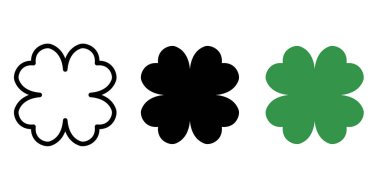 Yonca simgesi basit tasarımı ayarla