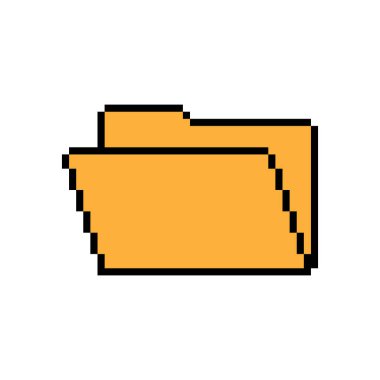 Dizin simgesi piksel efekti basit tasarım