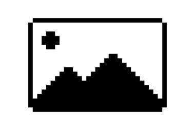 Resim çerçevesi piksel resim simgesi