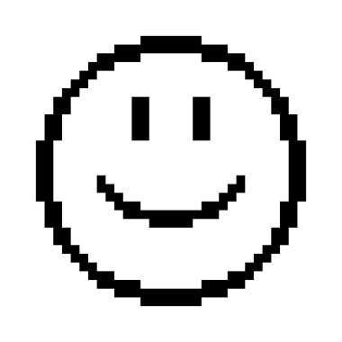 Piksel sanat gülümseme simgesi