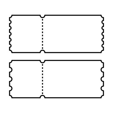 Bilet çerçeve çizgisi arkaplan çizimi