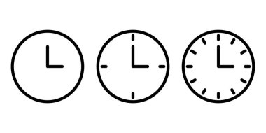 Zaman izleme simgesi basit tasarım seti