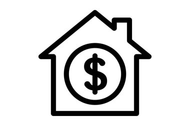 Ev ısıtma simgesi basit tasarım