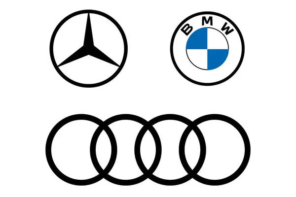 Alman araba logo simgesi seti