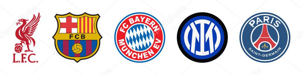 Barcelona, Internazionale, Bavaria, Liverpool Arsenal, Real Madrid, Psg,. Top europe soccer teams.