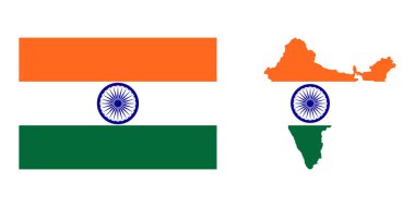 Hindistan bayrak haritası simgeleri