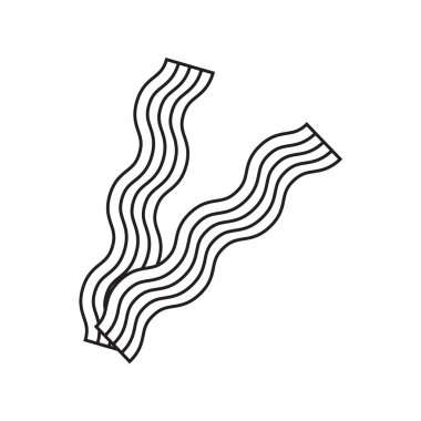 Pastırma çizgisi simgesi basit tasarım