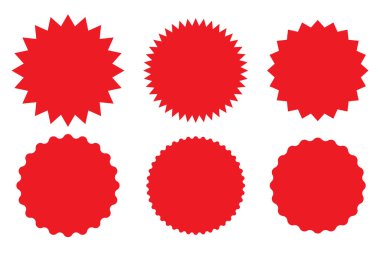 Etiket rozet simgesi seti