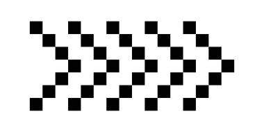 Ok simgesi piksel sanat efekti