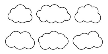 Bulut simgesi basit tasarımı ayarla