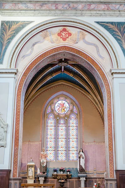 Interior Una Catedral — Foto de Stock