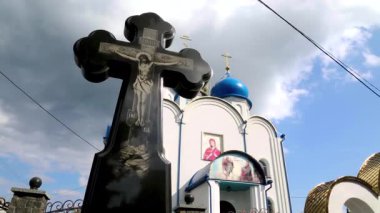 Korostyshiv, Zhytomyr Oblastı, Ukrayna 'daki Ortodoks Haçı ve Duyuru Katedrali
