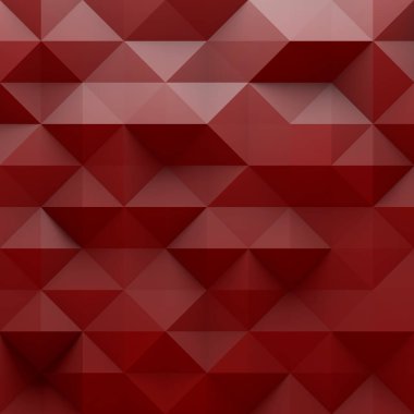 Maroon çokgen soyut 3D arkaplan, iç baskı