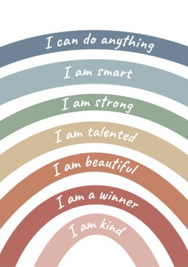 Benlik kendinizdir, pozitiftir, kendine güvendir ve kendine güvendir, çocuklar için.