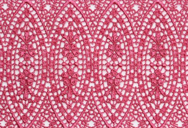 Dantelli kumaşın makro fotoğrafı.