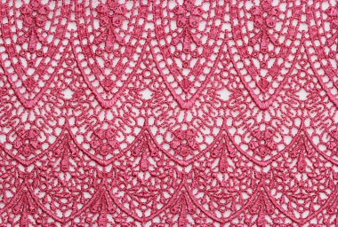 Dantelli kumaşın makro fotoğrafı.