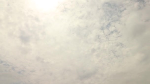 Timelapse Cirrocumulus Clouds Blocking Out Sun — Stock Video