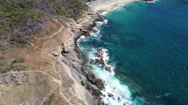 Take Virtual Tour Mexico Stunning Beaches Sunny Day — Video Stock