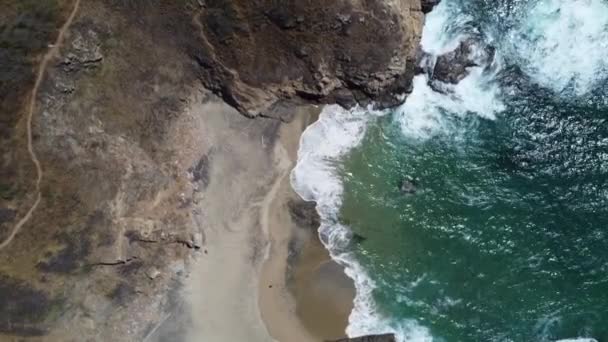 Затеряйтесь Потрясающих Видах Мексиканского Океана Пляжей Дронами — стоковое видео