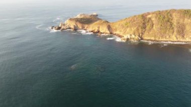 Breathtaking aerial views of rugged coastline and hidden coves.