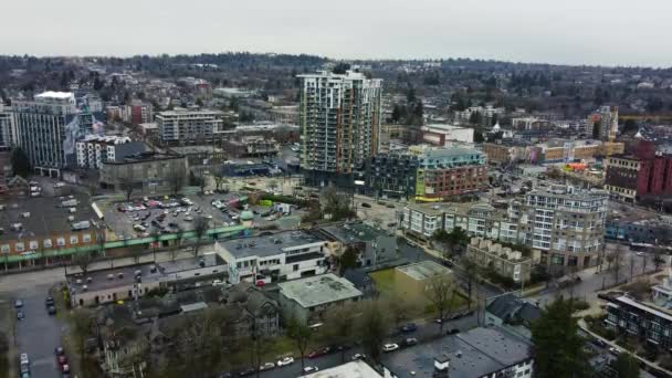 Vancouver Sakin Sokaklar Çeşitli Mimari Yapılar Görüldü — Stok video