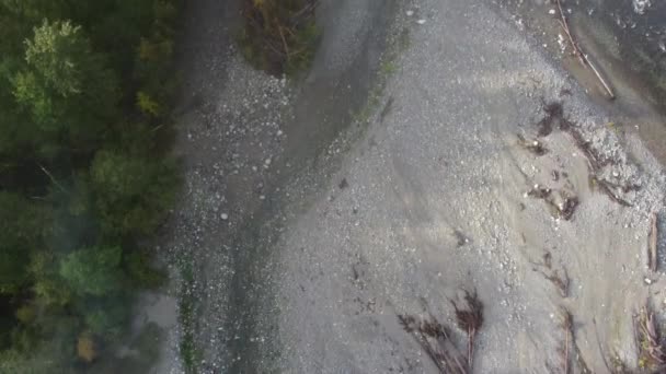 Річка Евері Захоплюючий Безпілотник Вид Річку Чиллівак Осінню Красу — стокове відео