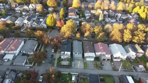 Letecká Symfonie Letecké Perspektivy Ohromujících Výhledů Střechu Vancouveru — Stock video