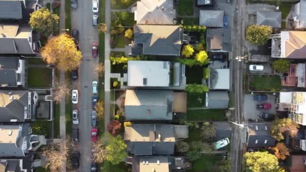 Sonbaharda Vancouver Büyüleyici Manzaraları Üzerinde Insansız Hava Aracı Yolculuğu — Stok video