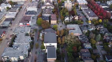 Şehir Senfonisi: Sonbahar sezonu boyunca insansız hava aracının dinamik şehir manzarasına bakışı