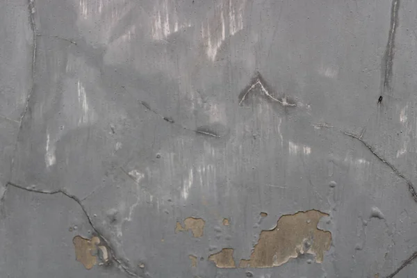Raue Textur Einer Alten Grauen Rissigen Wand Der Wand — Stockfoto