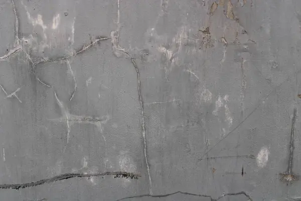 Raue Textur Einer Alten Grauen Rissigen Wand Der Wand — Stockfoto