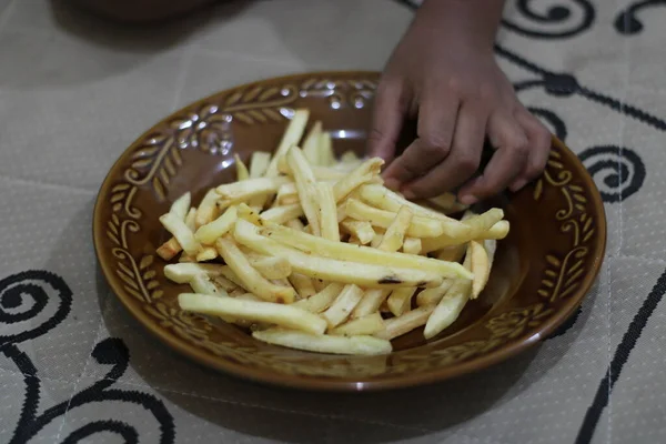 Tabakta Patates Kızartması Resmi — Stok fotoğraf