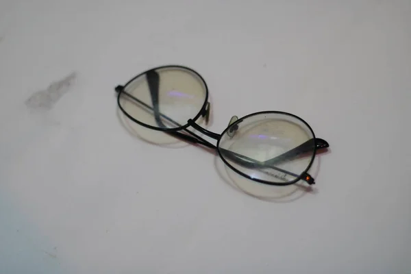 Fotografie Moderních Brýlí Bílým Pozadím — Stock fotografie