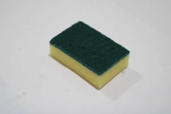 Φωτογραφία Του Κίτρινου Και Πράσινου Σαπουνιού Για Καθαρισμό Πιάτων — Φωτογραφία Αρχείου