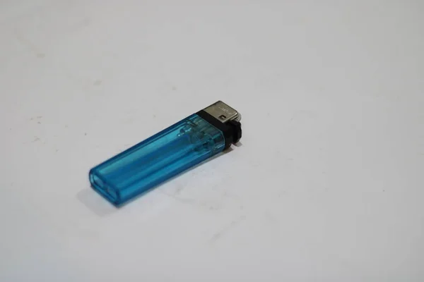 stock image Blue gas lighter photo