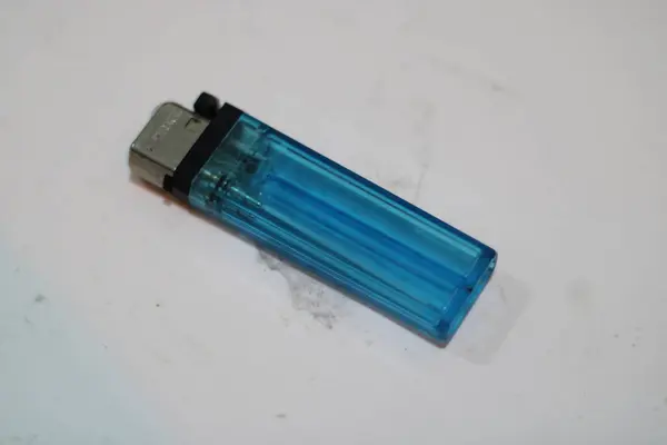 Blue Gas Lighter Photo — Stock Photo, Image
