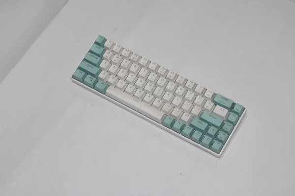 Keyboard Photo White Background — Stock Photo, Image