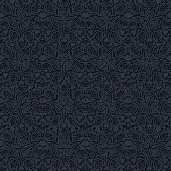 stock image black etnic ornament pattern