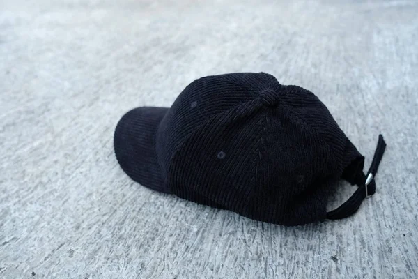 Chapeau Noir Photo Sur Sol — Photo