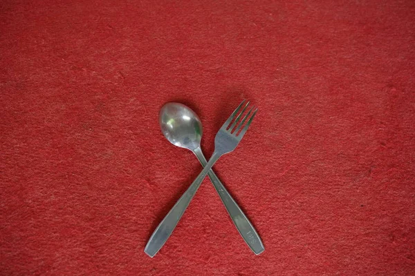 孤立背景的食物勺照片 — 图库照片