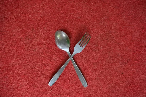 孤立背景的食物勺照片 — 图库照片