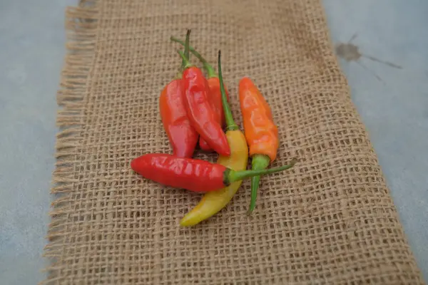 stock image Photo of a pile of fresh red chilies