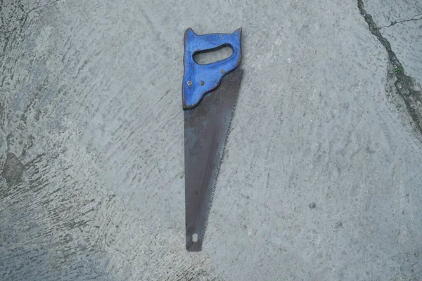 Eski Bir Demir Testeresinin Fotoğrafı — Stok fotoğraf