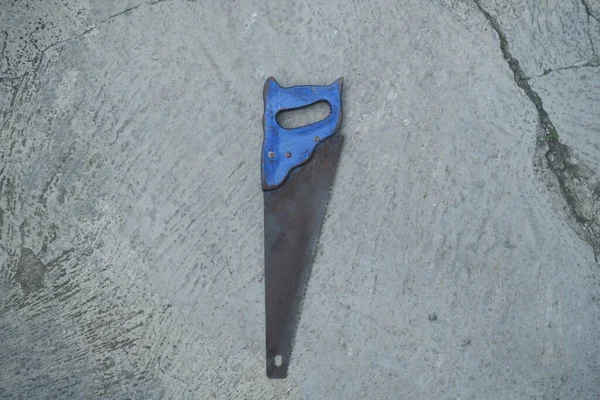 Eski Bir Demir Testeresinin Fotoğrafı — Stok fotoğraf