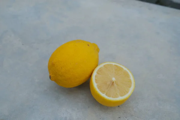 Jaune Citron Frais Orange Photo — Photo