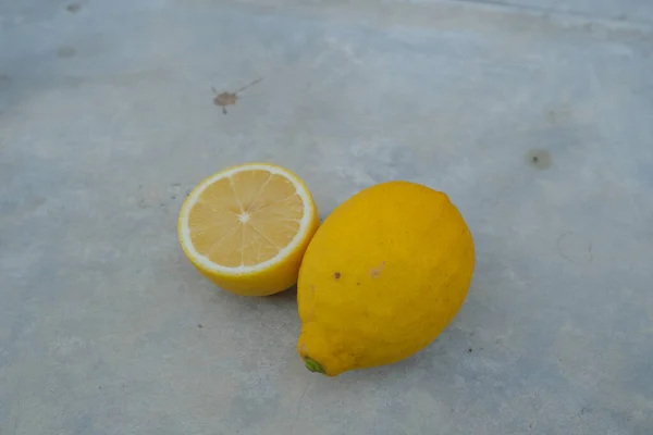 Sarı Taze Limon Turuncu Fotoğraf — Stok fotoğraf