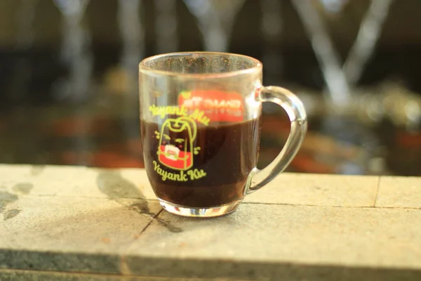 Фото Маленькой Чашки Черного Кофе — стоковое фото