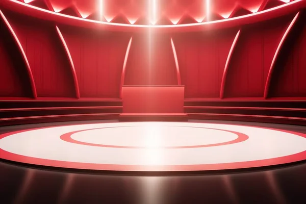 futuristic and luxury empty stage center clean background