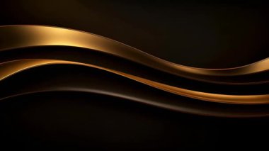 Black luxury corporate background with golden lines